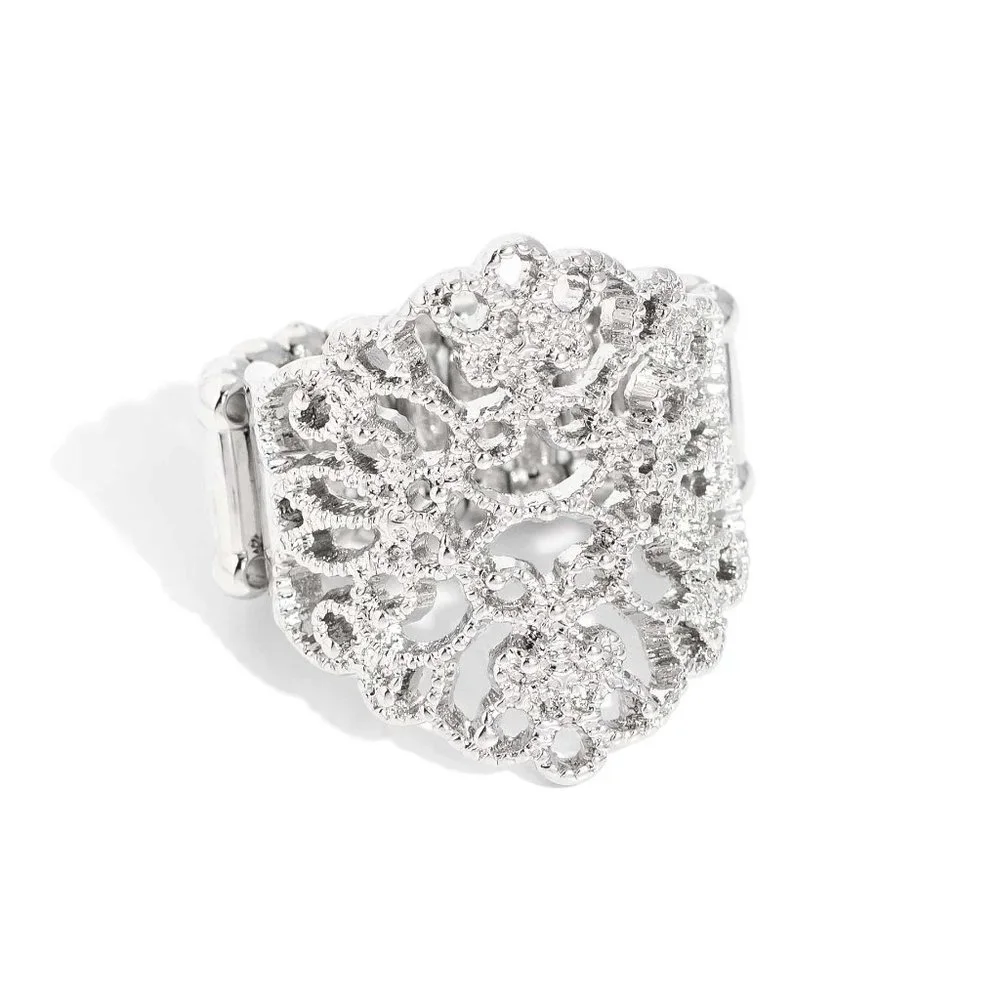 Glistening Gentry - Silver Ring - Picture 2 of 2